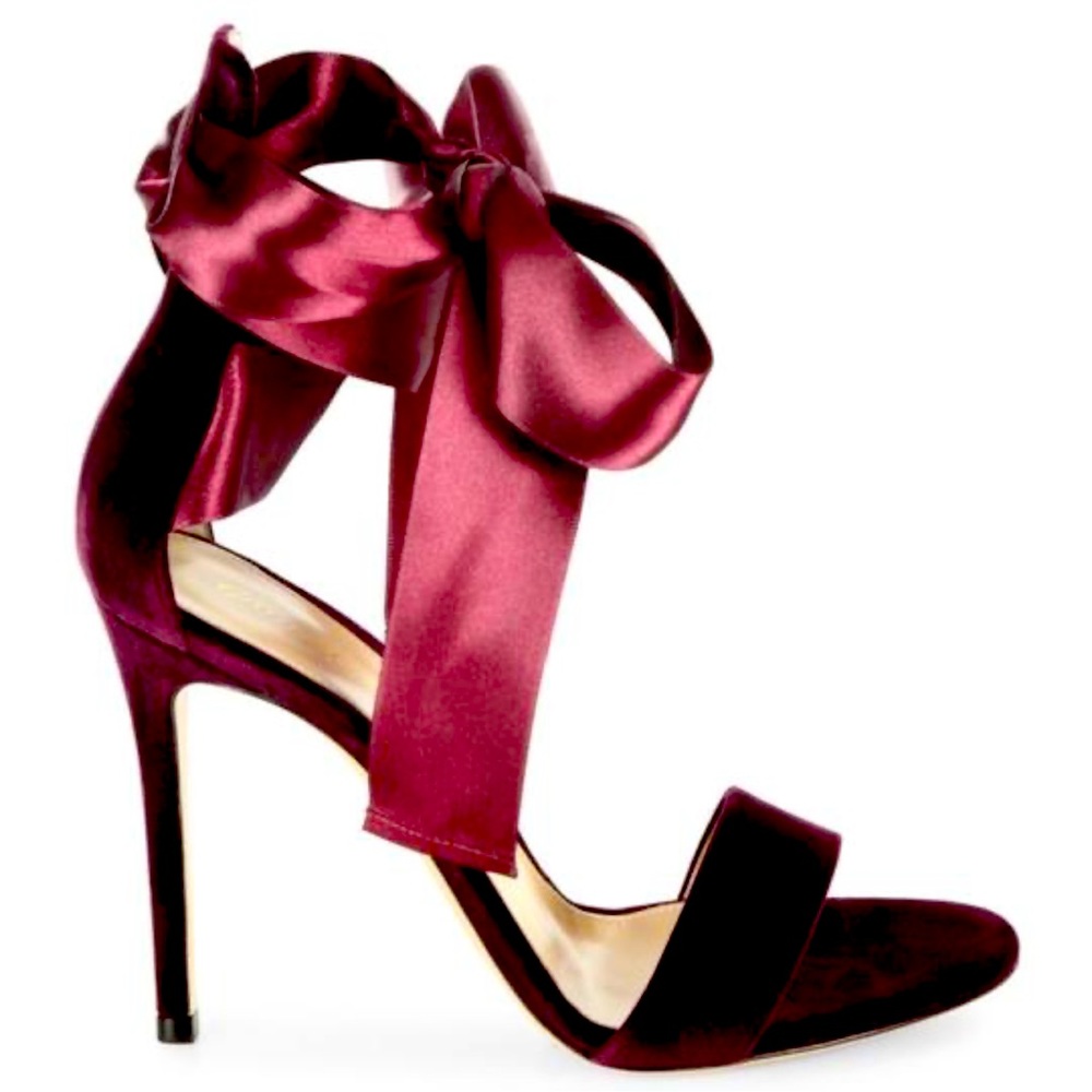 Velvet Satin Bow Sandal